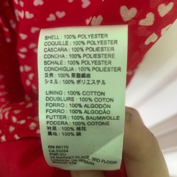 Red Heart Patterned Dress - Picture 5 of 5